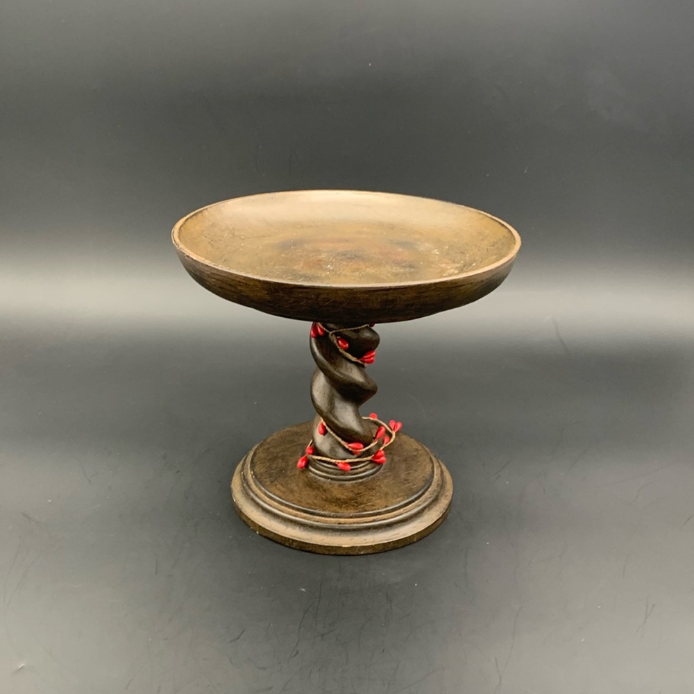 Southern Living At Home Barley Twist Pedestal brown